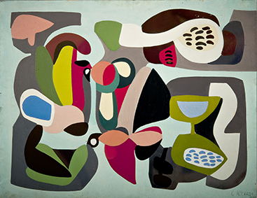 Accardi Carla Composizione , 1950 Acrilico su tela, 68x85 cm © Accardi Carla, by SIAE 2024
