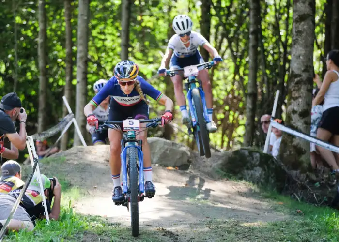 Tour de France 2025 femminile - Pauline Ferrand-Prévot in mountain bike