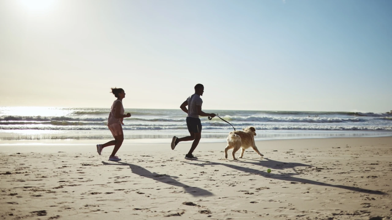 Sport in spiaggia - jogging