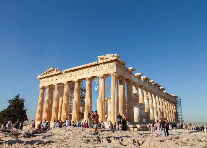 Il Partenone di Atene, Grecia