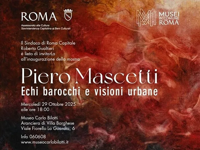 Tra gli eventi di domenica 25 gennaio 2026, Piero Mascetti. Echi barocchi e visioni urbane
