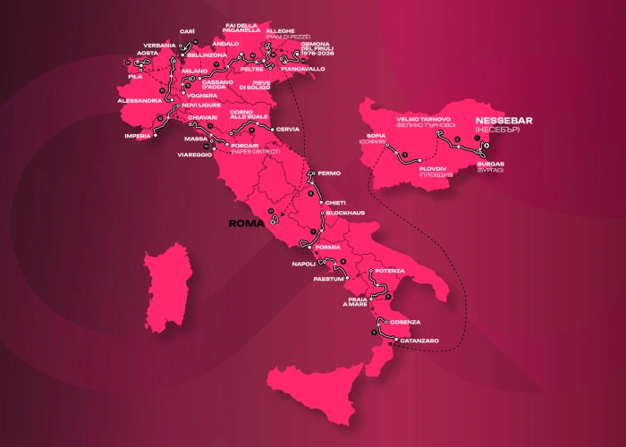 Percorso del Giro d'Italia 2026