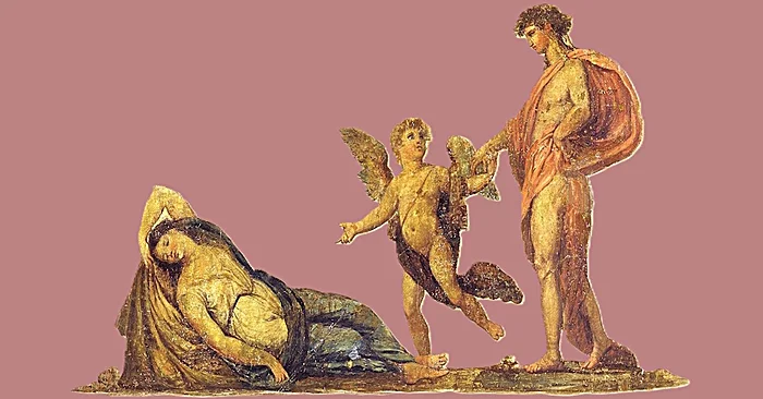 Dettaglio Liborio Coccetti e aiuti Bacco e Arianna tempera su muro inizi XIX sec.